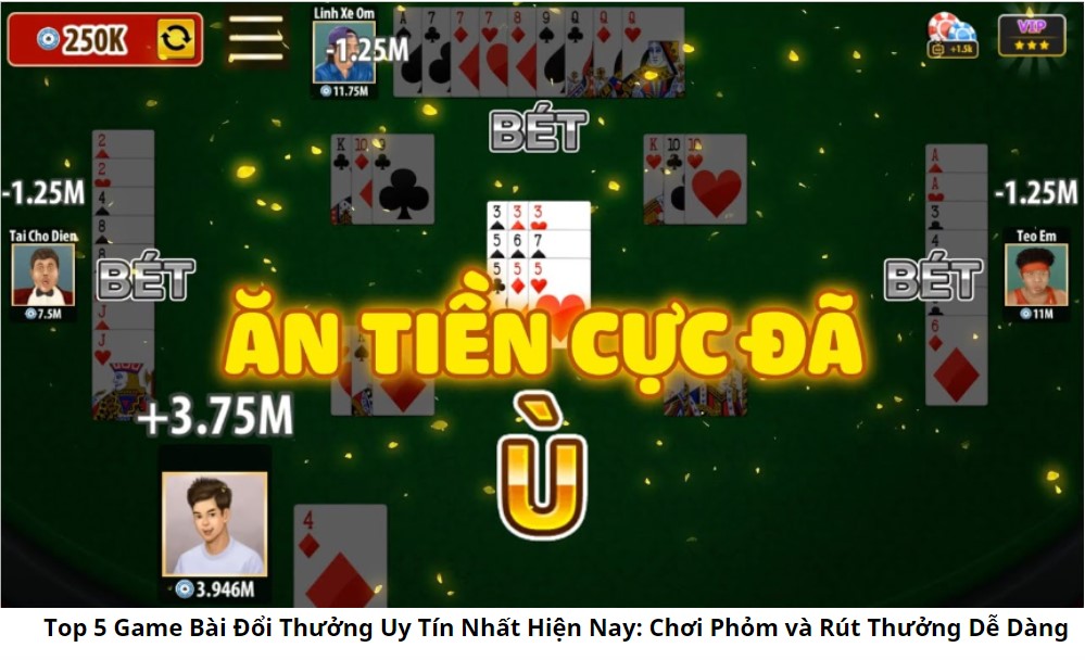 Top 5 Game Bài Đổi Thưởng Phổ Biến Nhất Hiện Nay 