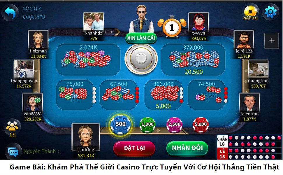 Game Bài: Khám Phá Thế Giới Casino Trực Tuyến Với Cơ Hội Thắng Tiền Thật