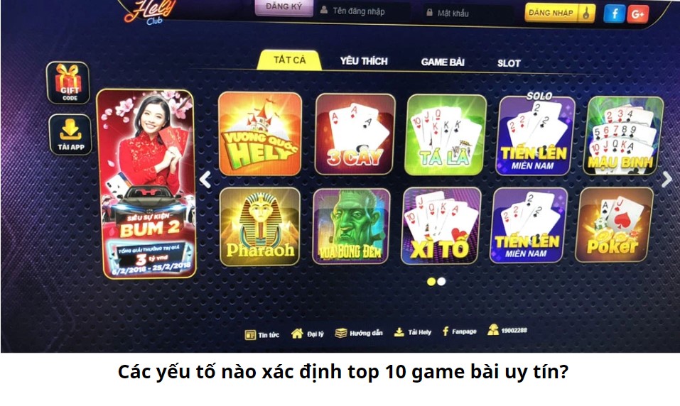 Top 10 Game Bài Uy Tín Nhất 2024: Khám Phá Những Trò Chơi Được Yêu Thích