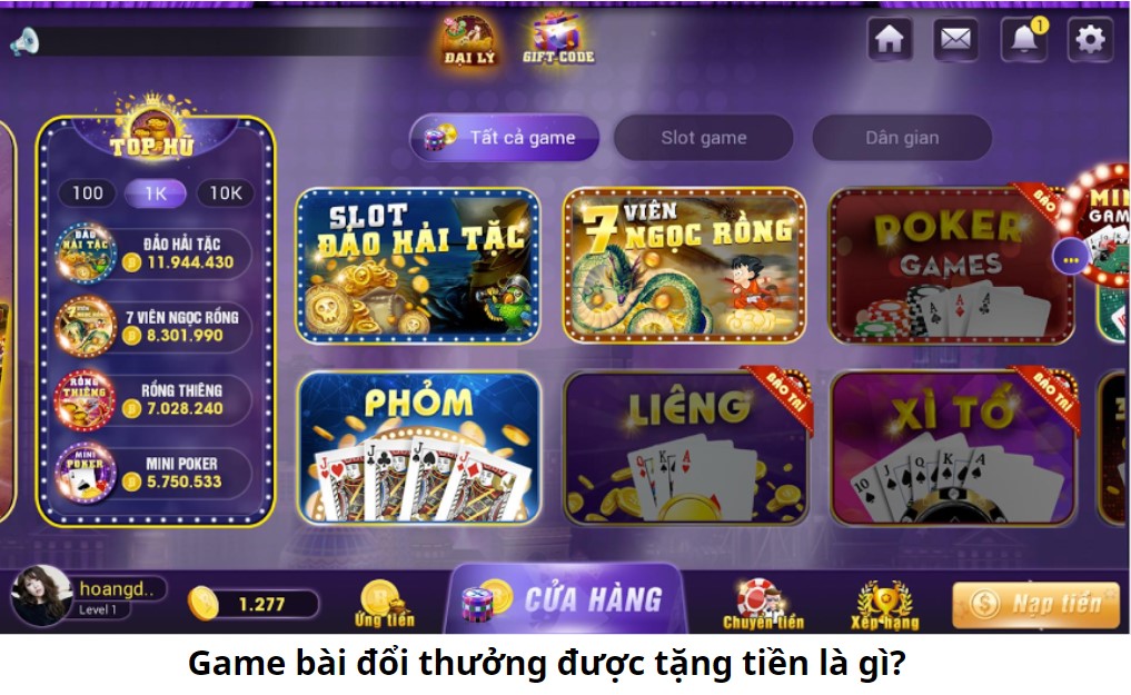 Top 5 Game Bài Đổi Thưởng Được Tặng Tiền Năm 2024