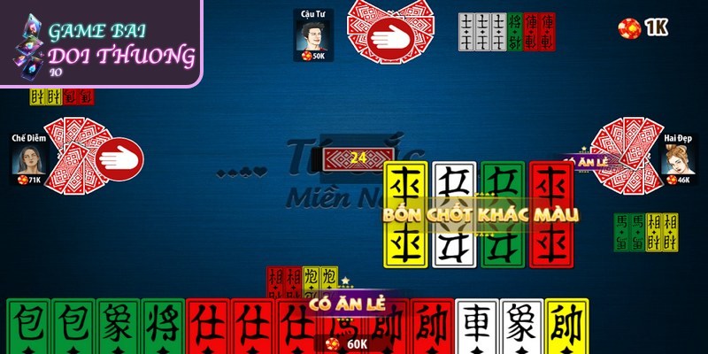 Cách Chơi Bài Tứ Sắc Chi Tiết Cho Người Mới Từ A Đến Z 2 Bắt đầu ván đấu và cách chia quân trong cách chơi bài Tứ Sắc